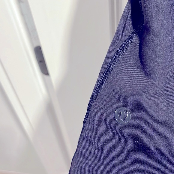 Lululemon dark purple workout top tank with built in bra - Picture 3 of 4